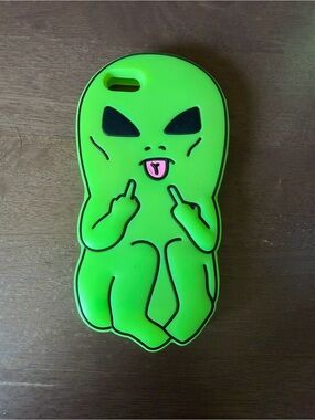 Ripndip Green Alien Silicone Phone Case
